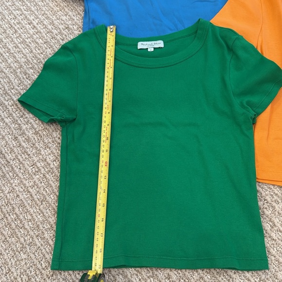 Michael Stars Cropped Tees set of 3 size M - Picture 4 of 4